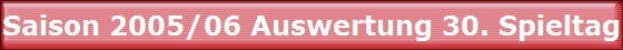 Saison 2005/06 Auswertung 30. Spieltag Saison 2005/06 Auswertung 30. Spieltag